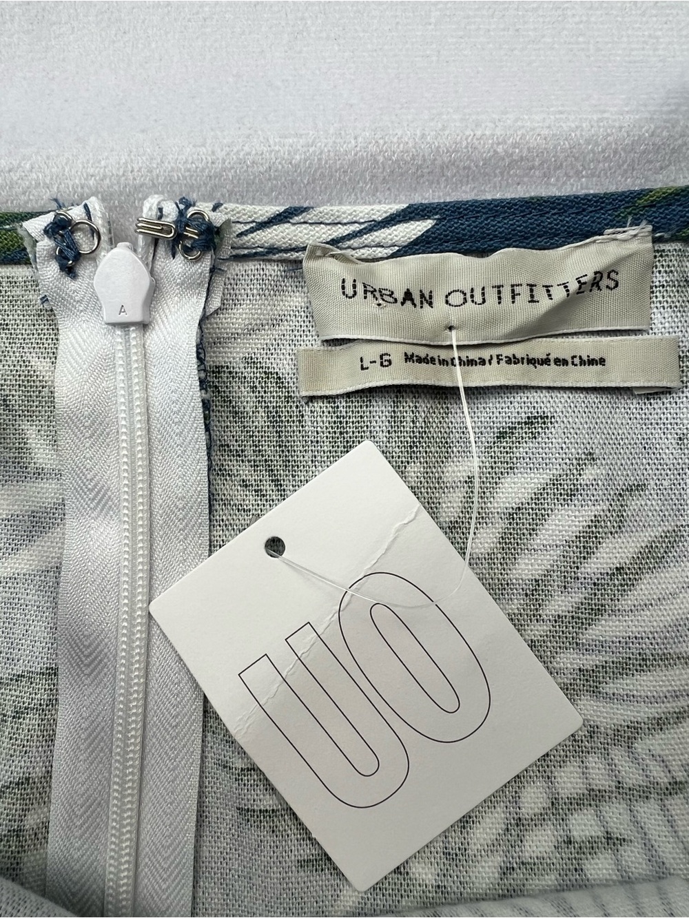 NWT Urban Outfitters Tropical Print Sleeveless Mini Slip Dress Size Large - Picture 6 of 7